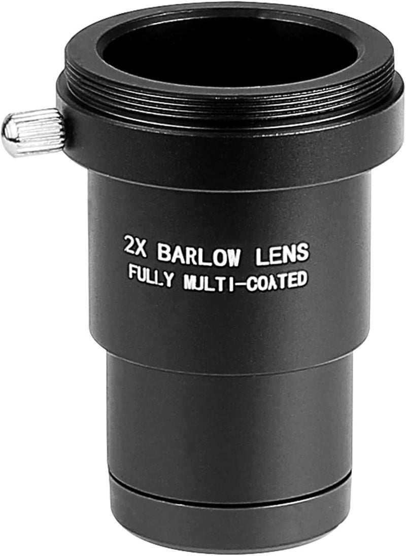 Celticbird 1.25 Inch Fully Multi-Coated Metal Barlow Lens 2X, with M42 Thread Camera Connect Interface - for Telescope Eyepiece - Image 1
